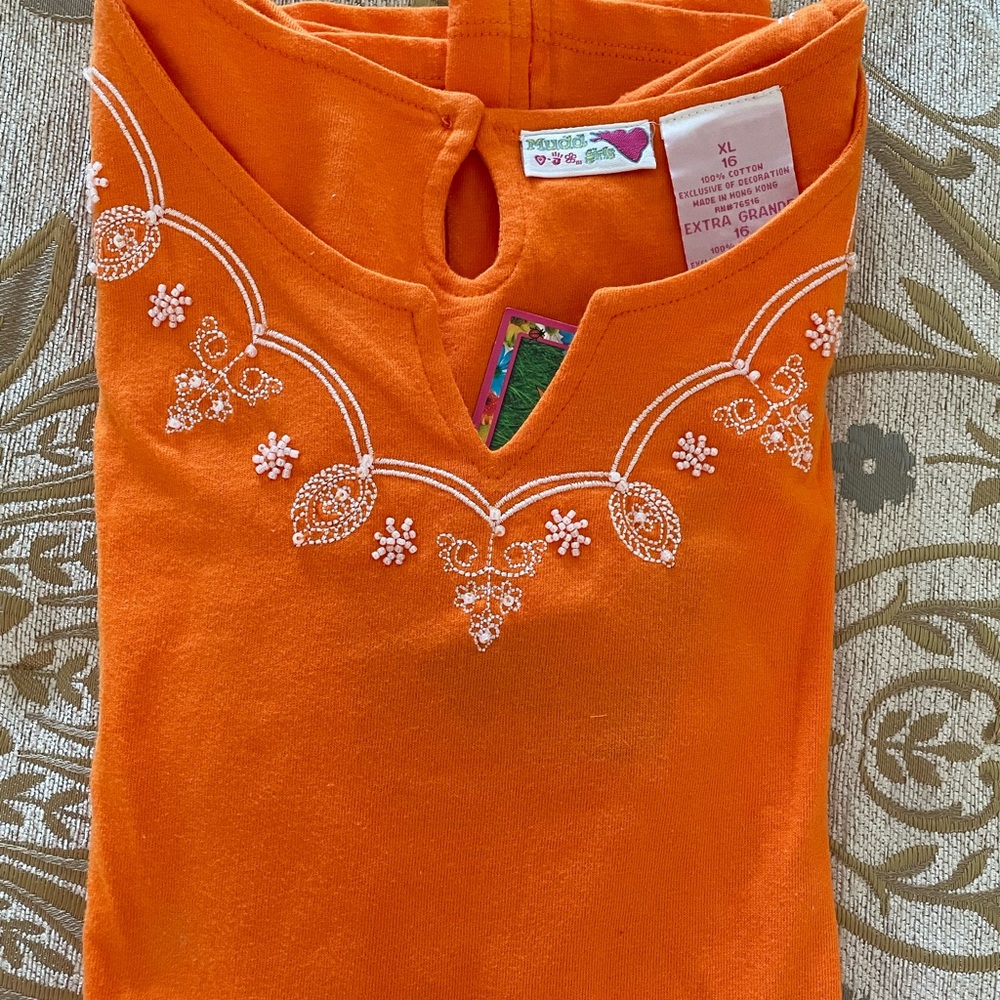 NWT MUDD Girl’s Embellished Long Sleeve Tee